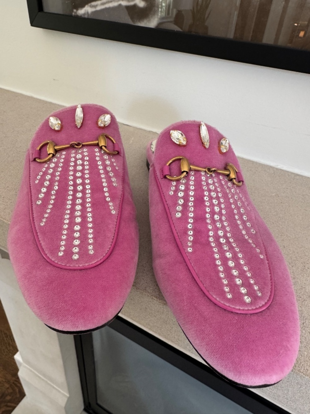 Gucci Pink Embellished Mules size 39 ( US 9) - Picture 3 of 11